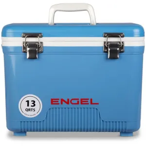 13 Quart Drybox / Cooler: Blue