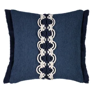 20" Square Elaine Smith Pillow  Distinction Indigo