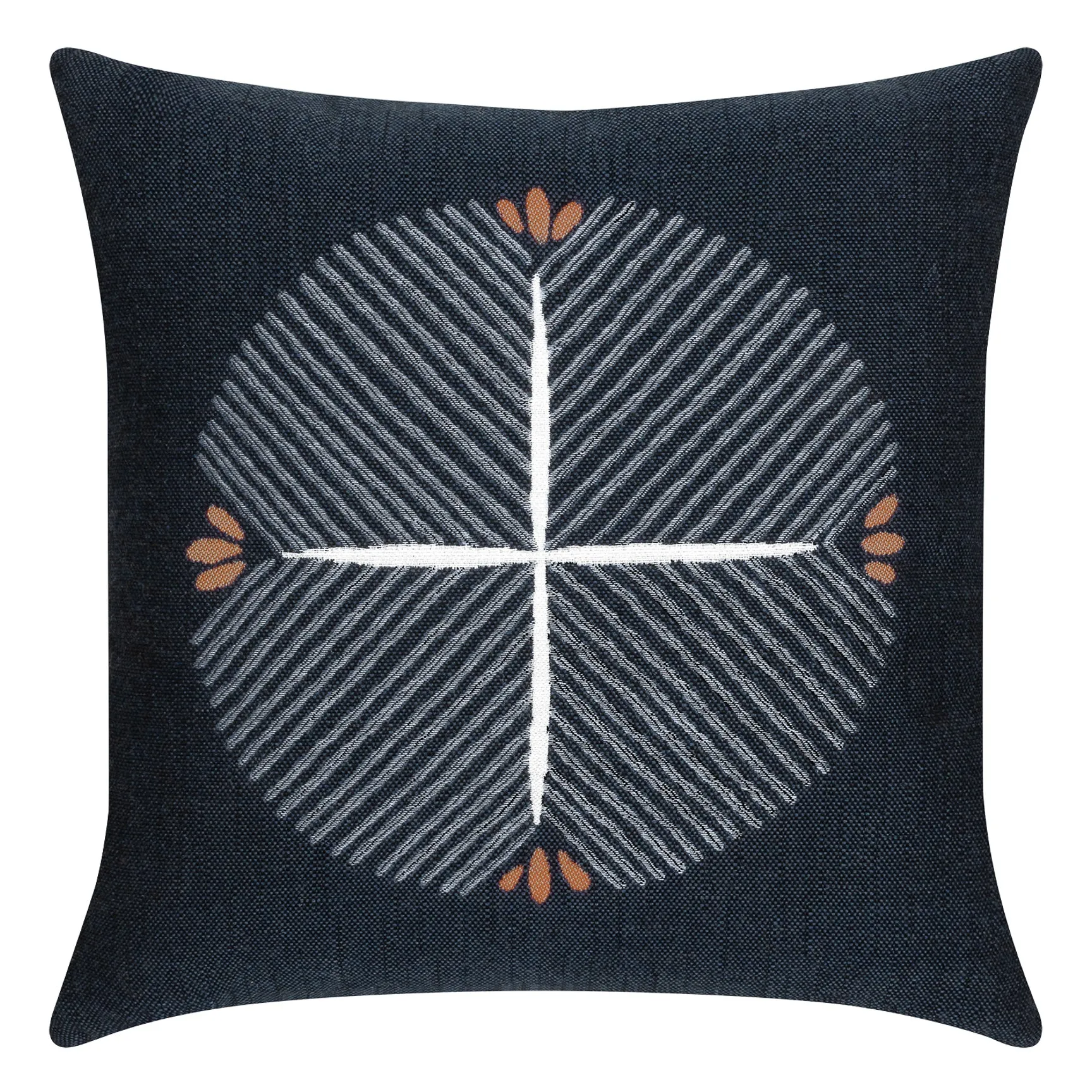 22" Square Elaine Smith Pillow  Direction Indigo