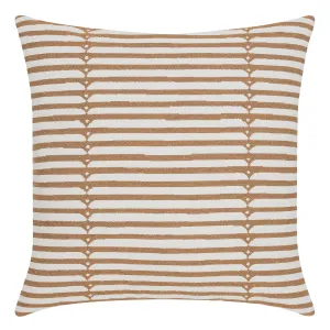 22" Square Elaine Smith Pillow  Sincerity Caramel