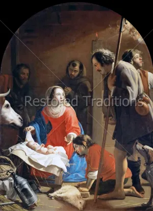 Adoration of the Shepherds with St. Francis of Assisi - Ost