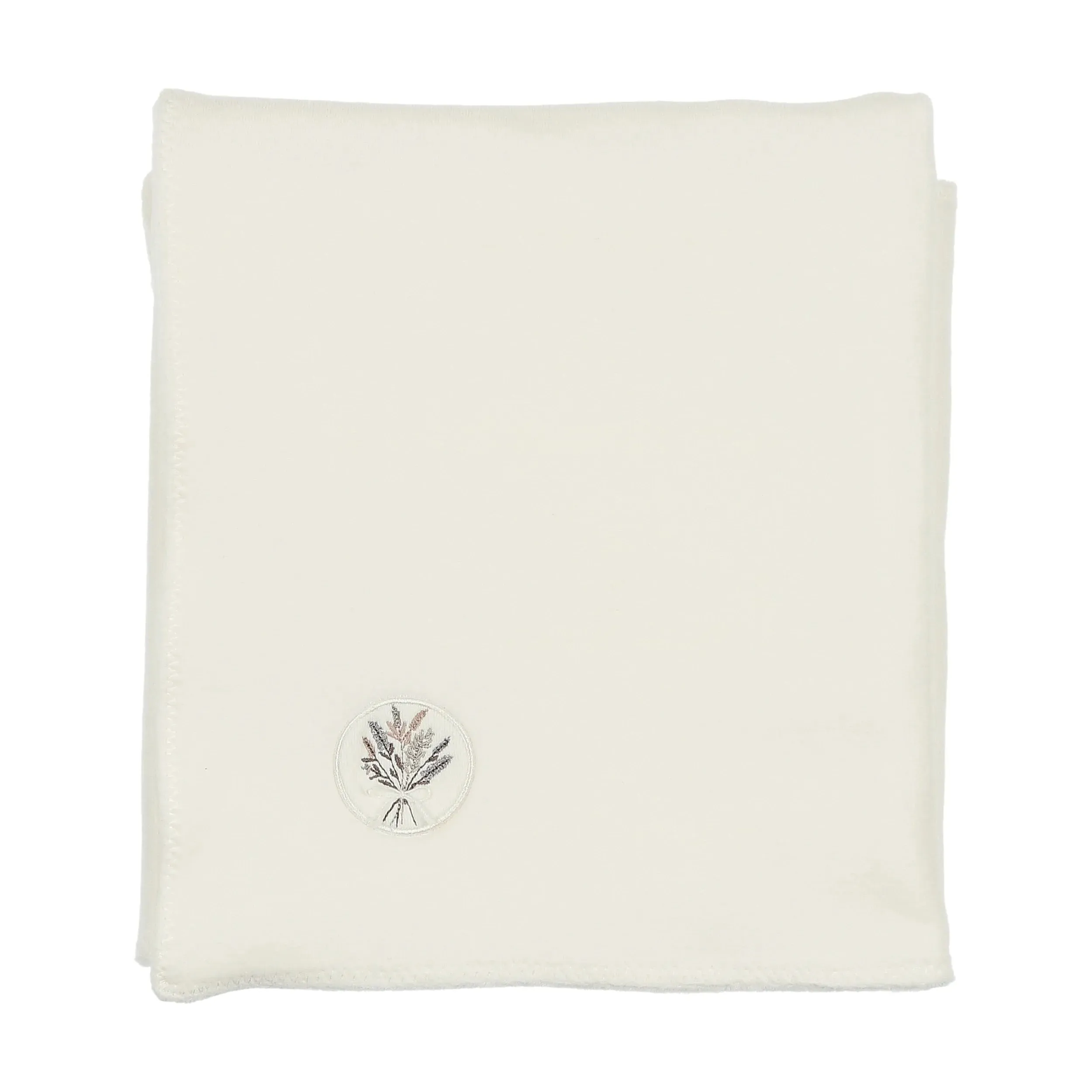 Bee & Dee Boys White Center Embossed Blanket