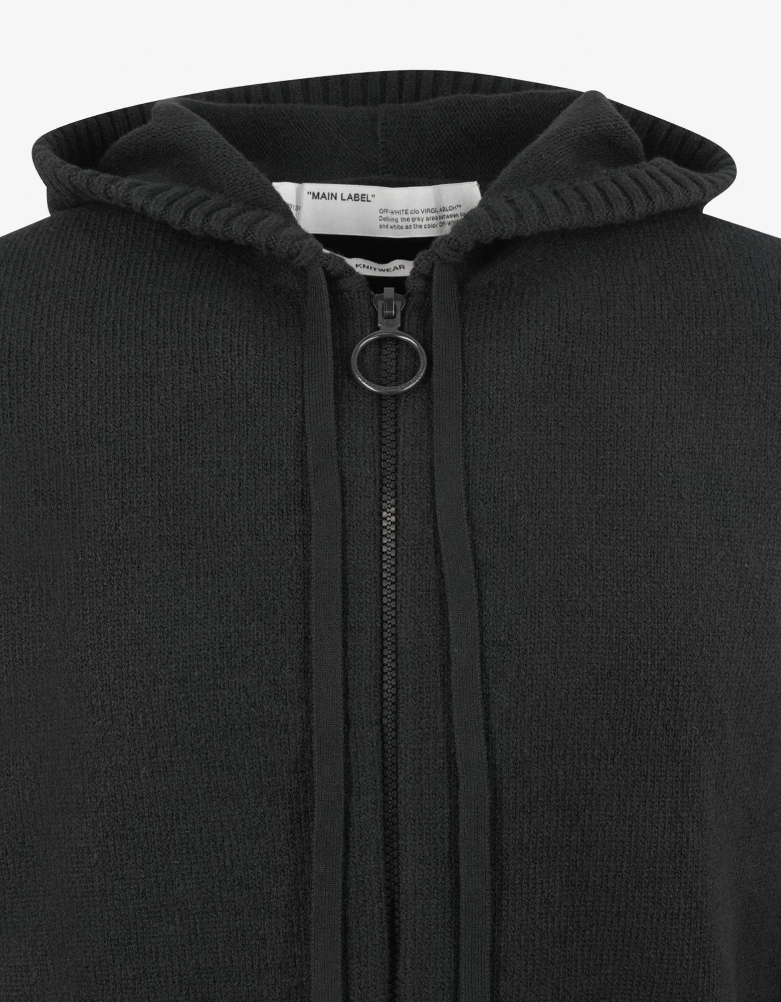 Black Arrows Hooded Zip Cardigan -