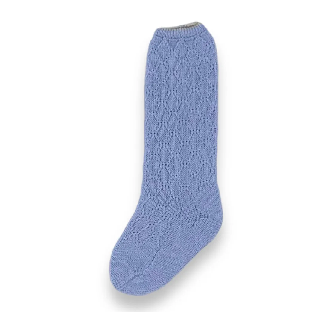 Boys Blue and Cream Sock