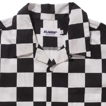 CHECKERED S/S BUTTON UP