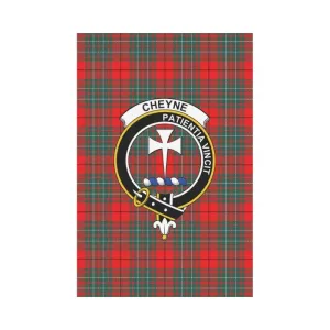 Cheyne Tartan Flag Clan Badge K7