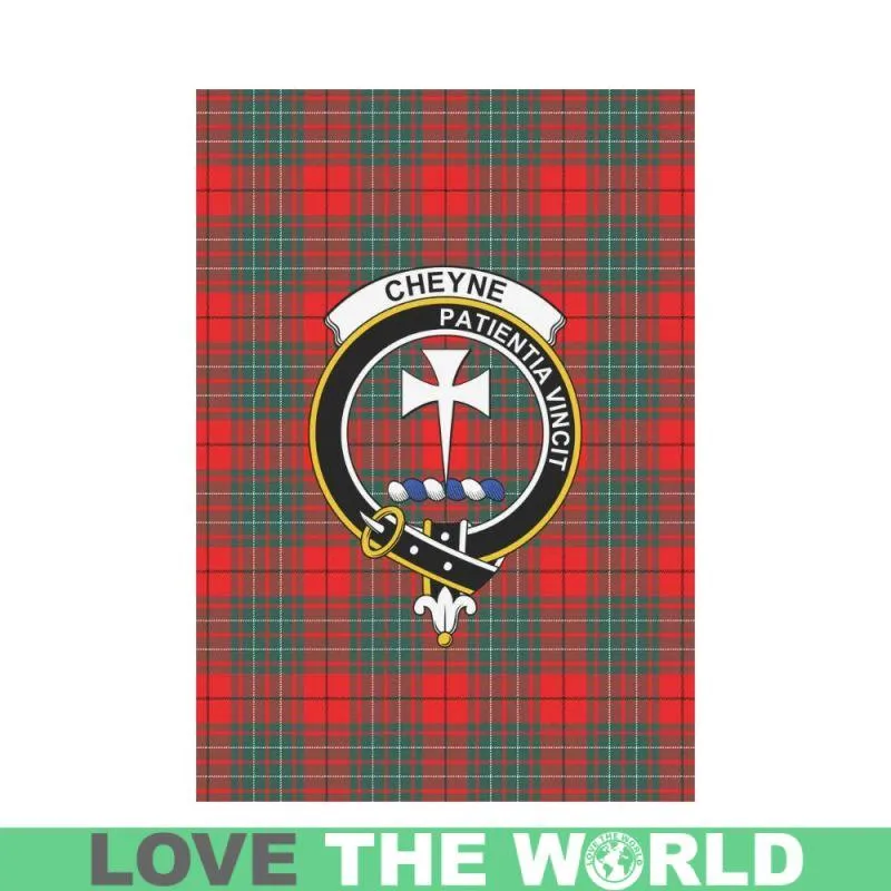 Cheyne Tartan Flag Clan Badge K7