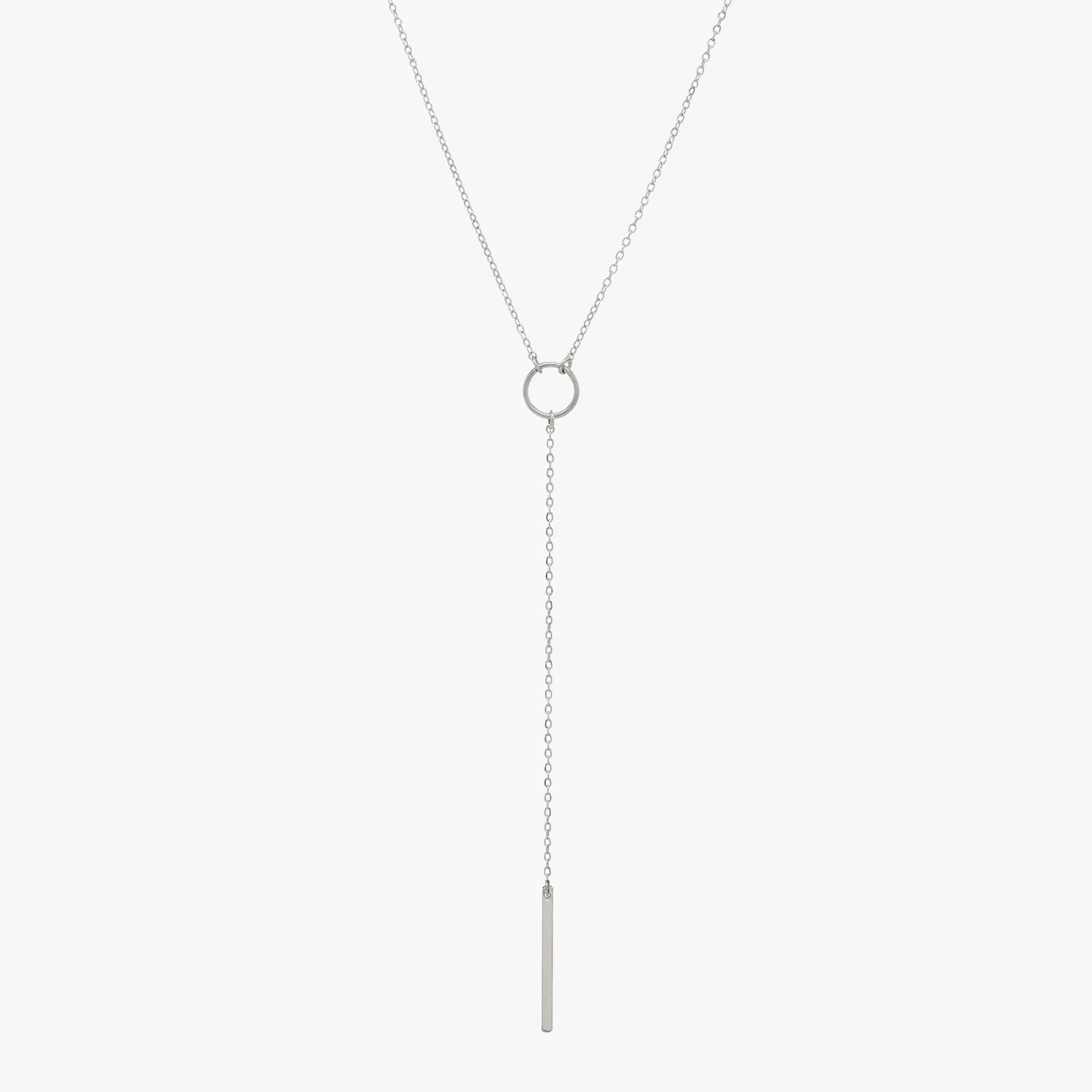 Circle Lariat Necklace