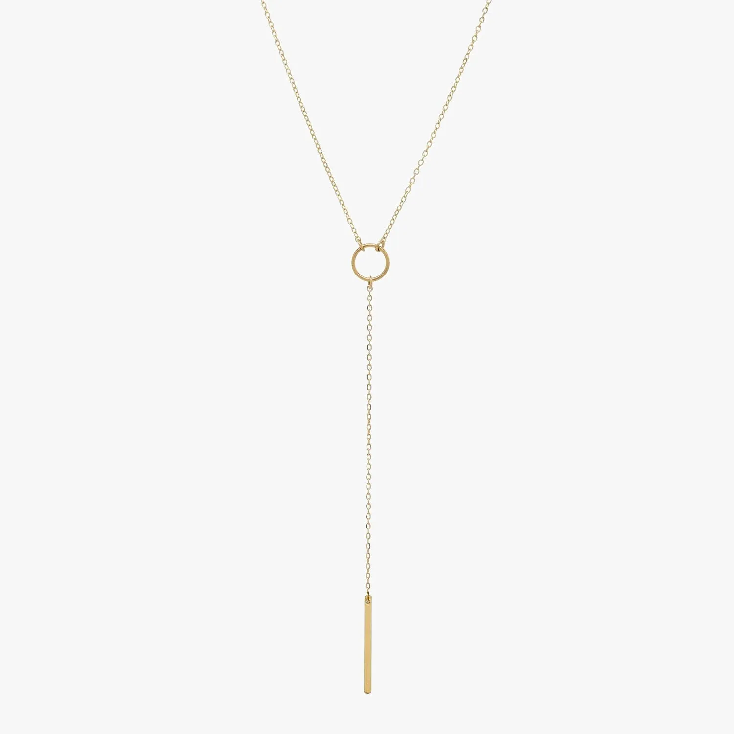 Circle Lariat Necklace