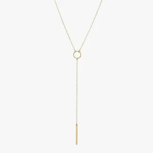 Circle Lariat Necklace