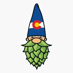 Colorado Hops Gnome Sticker