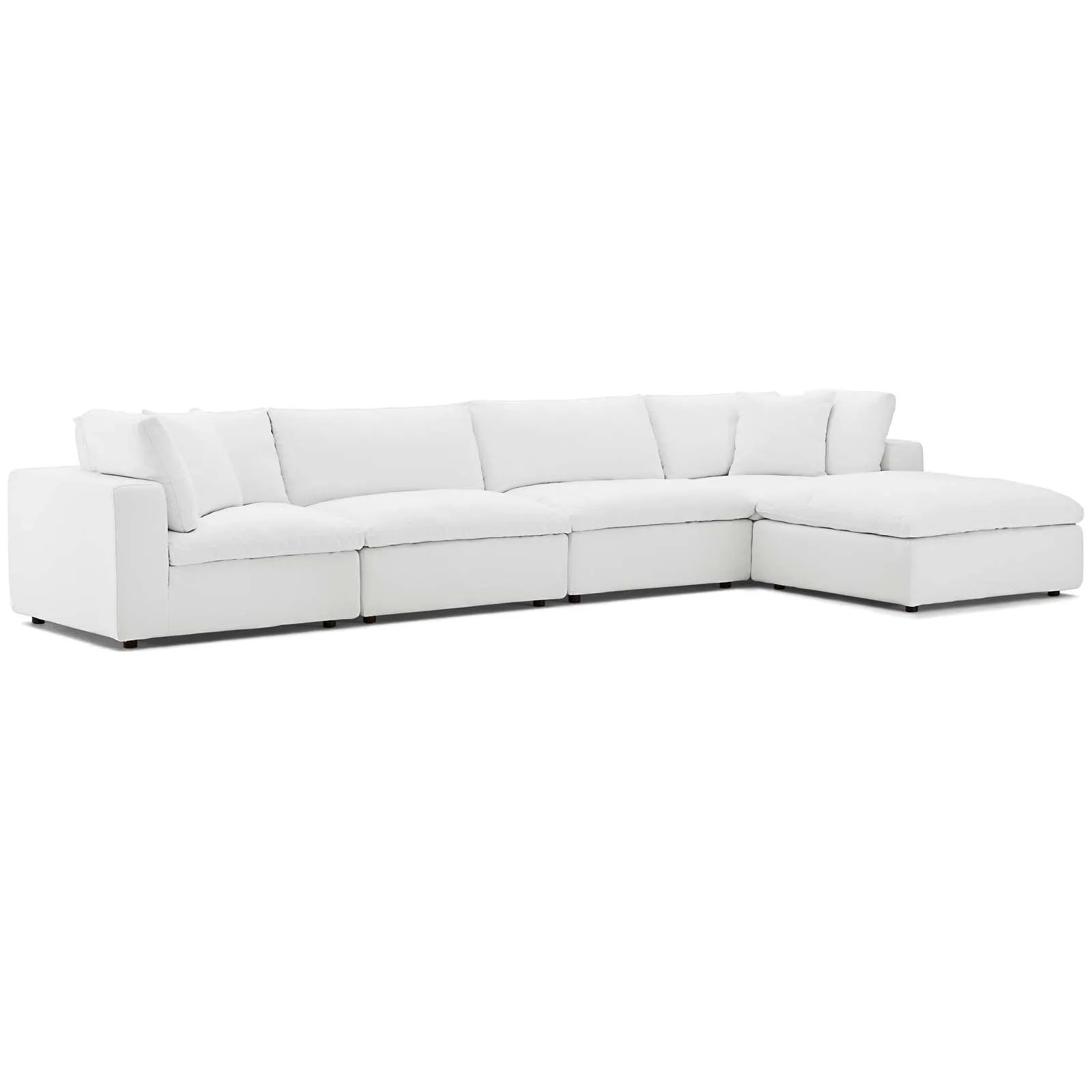 Commix Down Filled Overstuffed 5 Piece Sectional Sofa Set by Modway