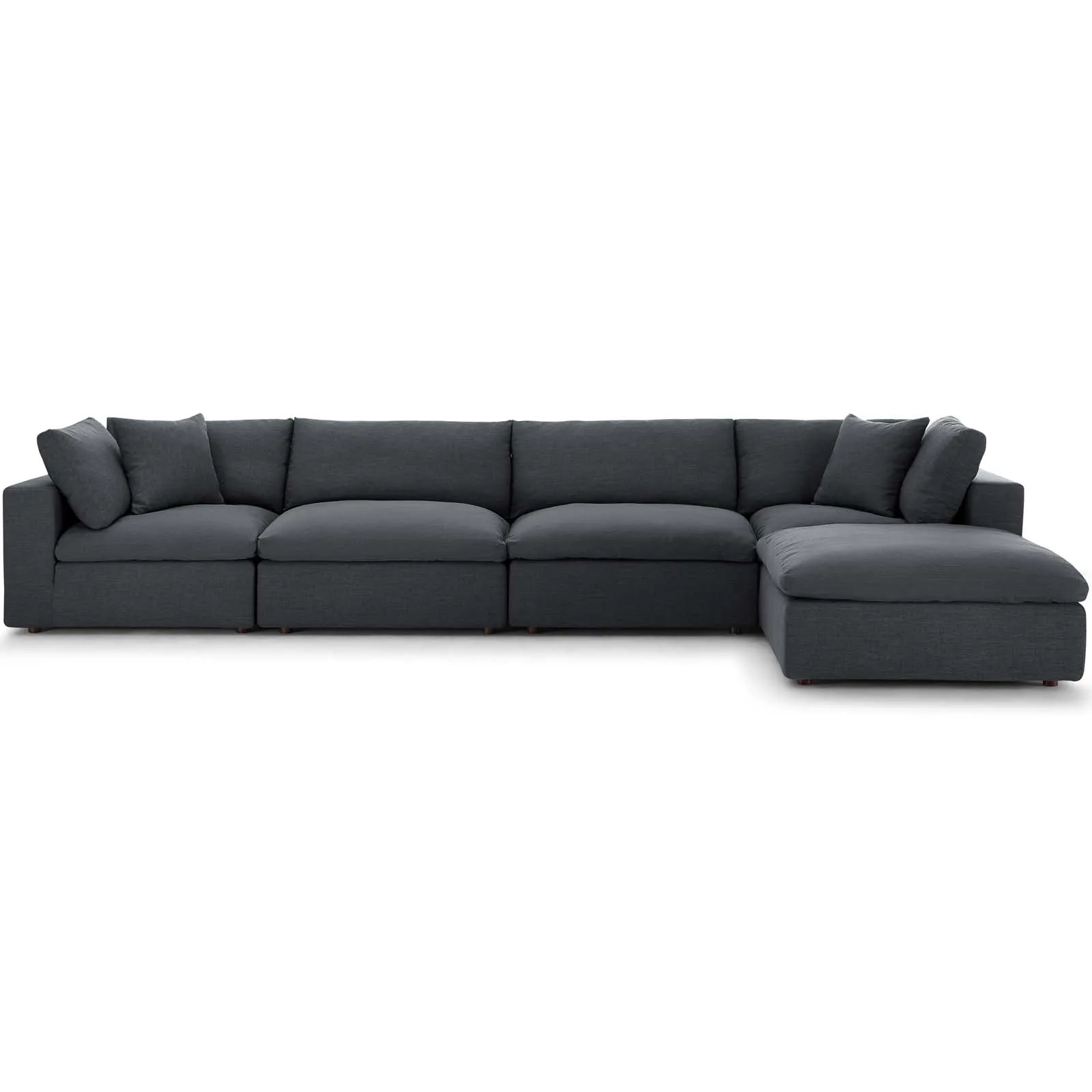 Commix Down Filled Overstuffed 5 Piece Sectional Sofa Set by Modway