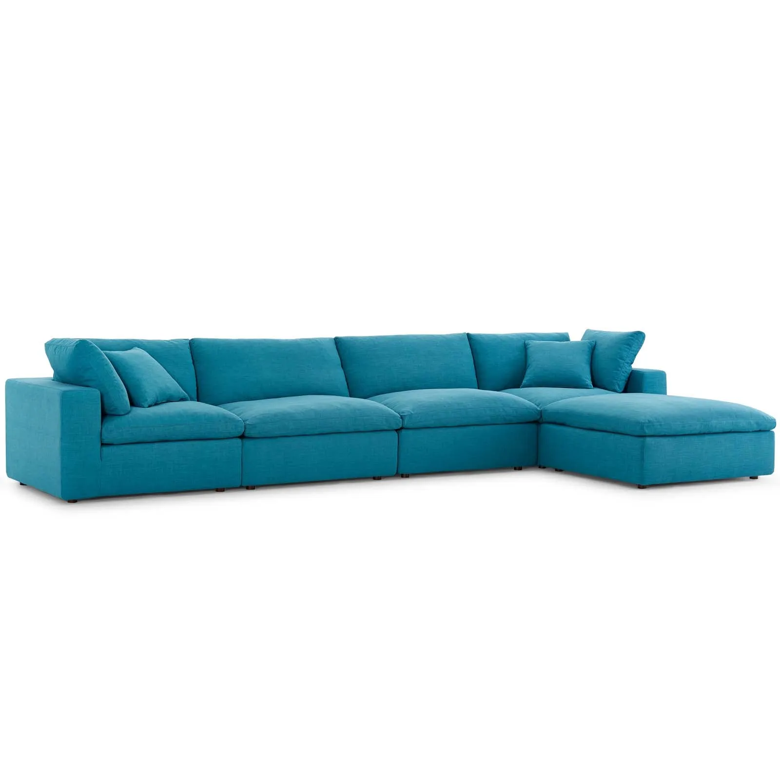 Commix Down Filled Overstuffed 5 Piece Sectional Sofa Set by Modway