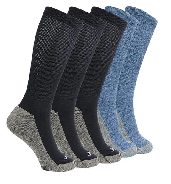 Copper Non-Binding Cushion Relaxed Fit Socks - 5 Pack