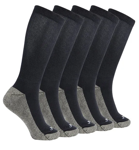 Copper Non-Binding Cushion Relaxed Fit Socks - 5 Pack