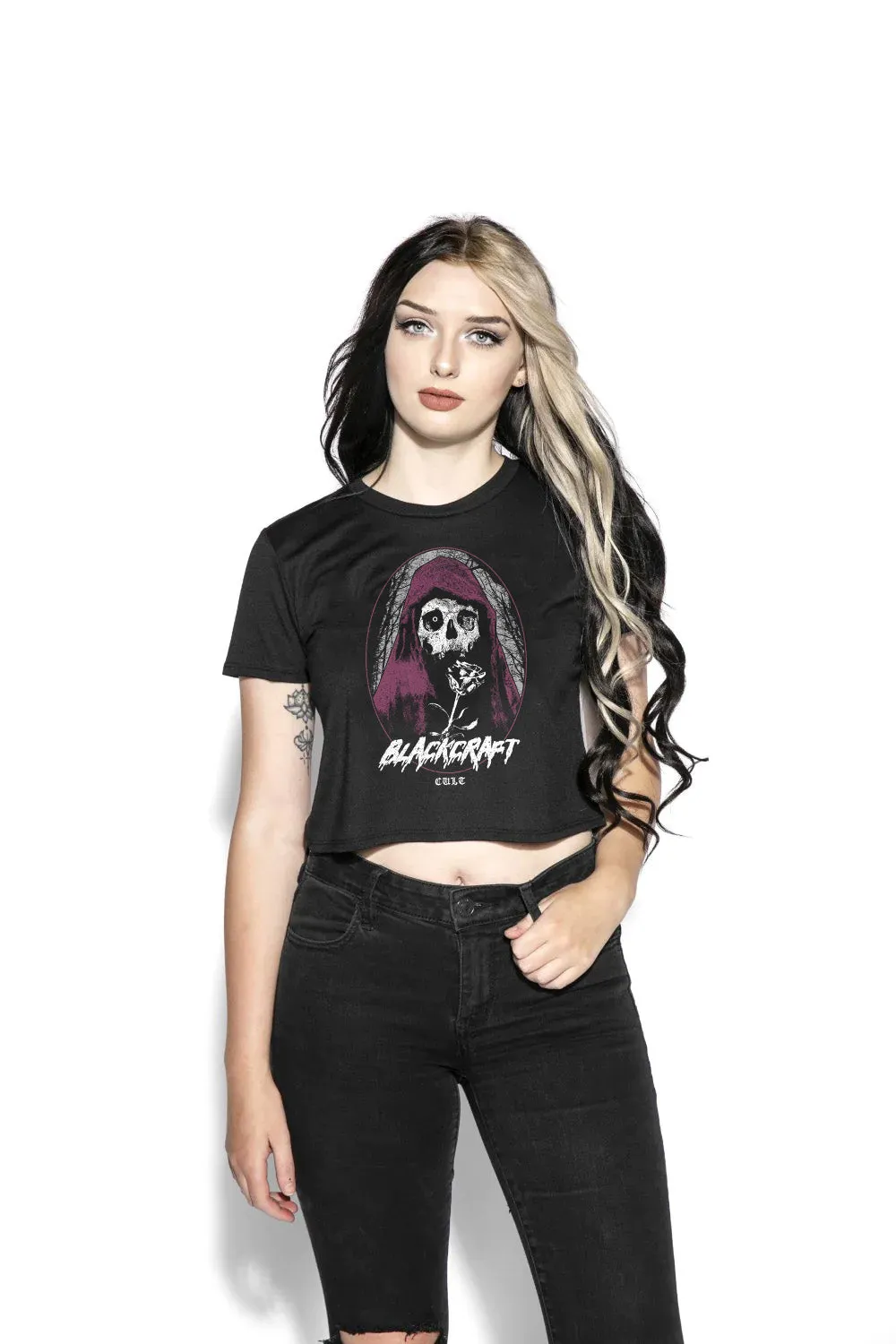 Death Season - Flowy Crop Tee