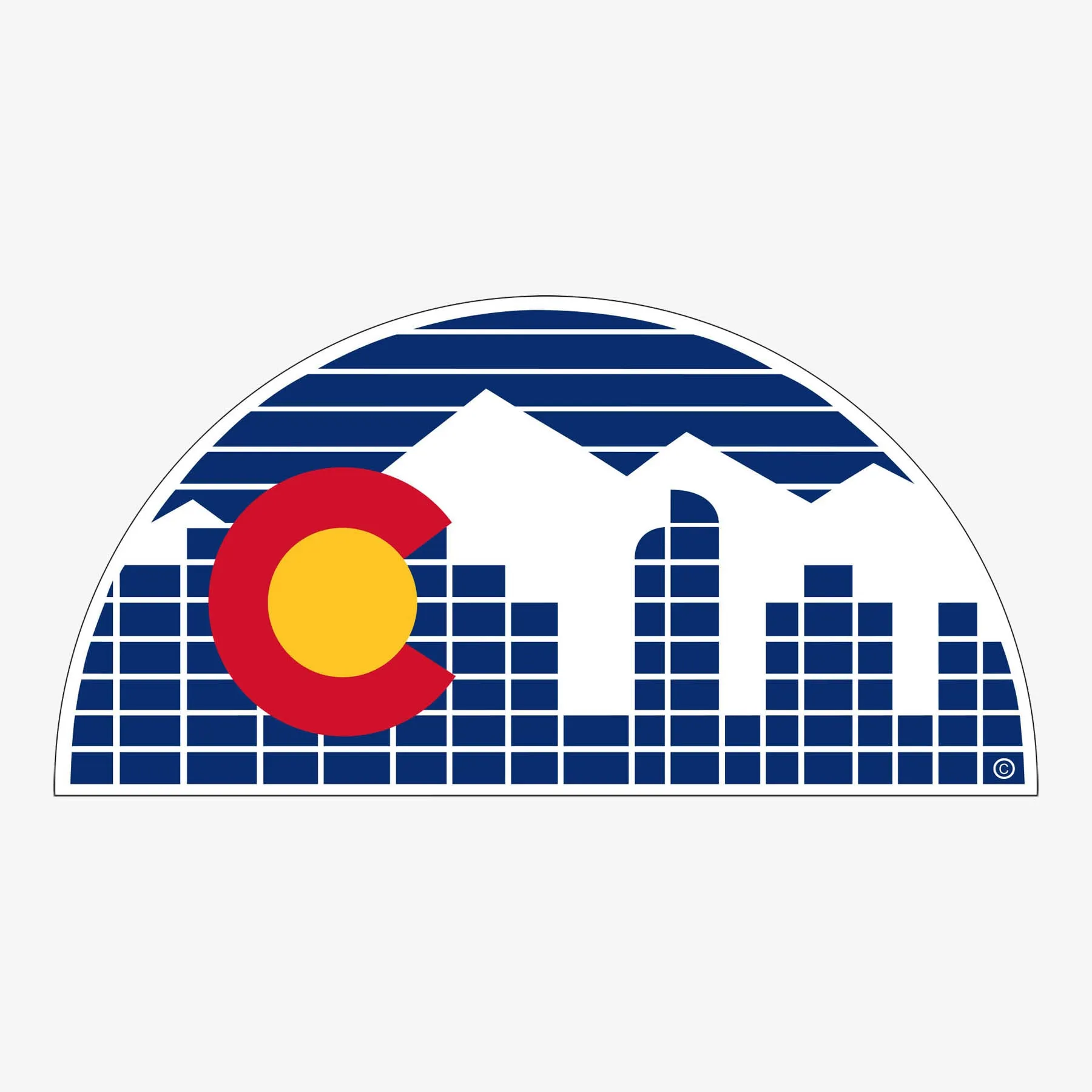 Denver Skyline Sticker