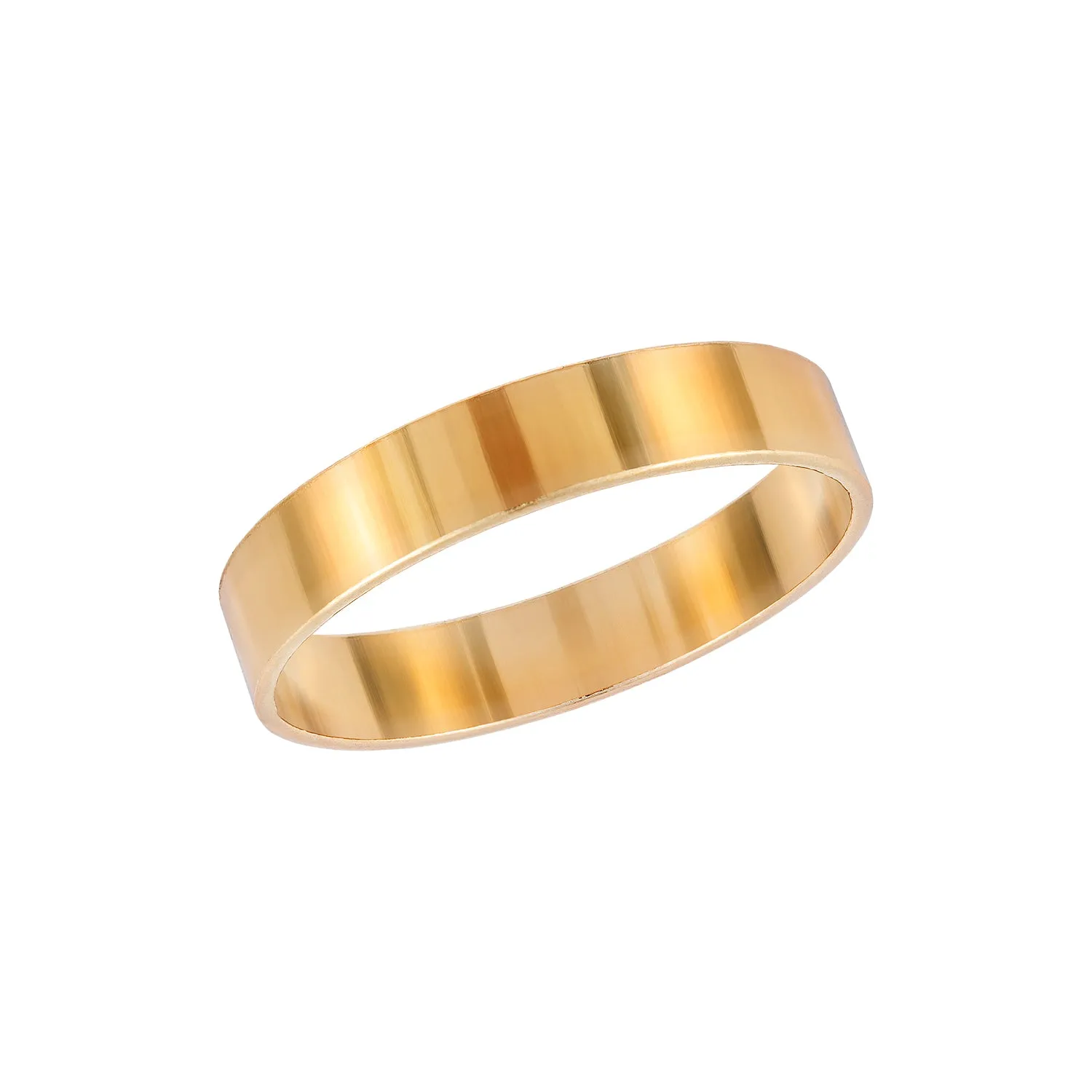 Editor Flat Gold Stack Ring