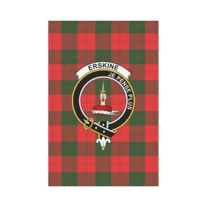 Erskine Tartan Flag Clan Badge K7