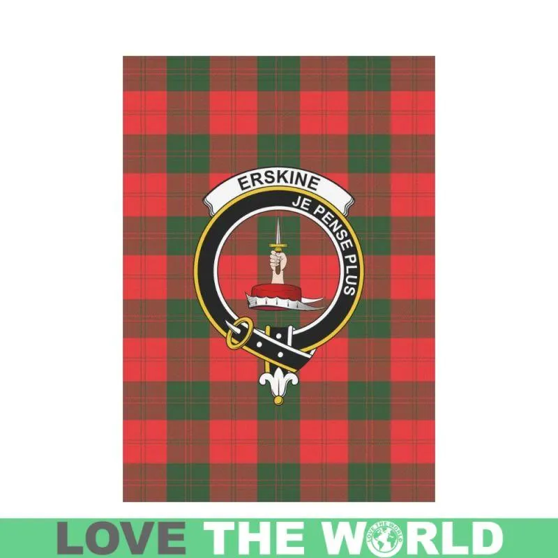 Erskine Tartan Flag Clan Badge K7