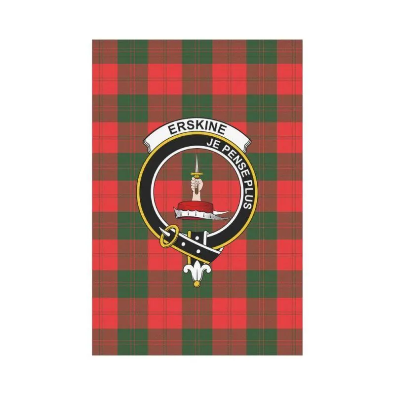 Erskine Tartan Flag Clan Badge K7