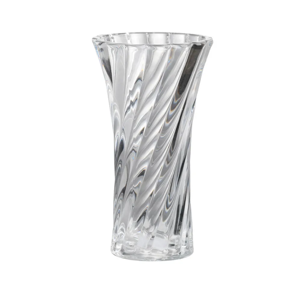 Everyday curved glass vase