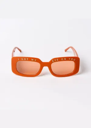 Exclusive INDY x Free People Unisex Sunglasses – I Got My Eye On You Orange