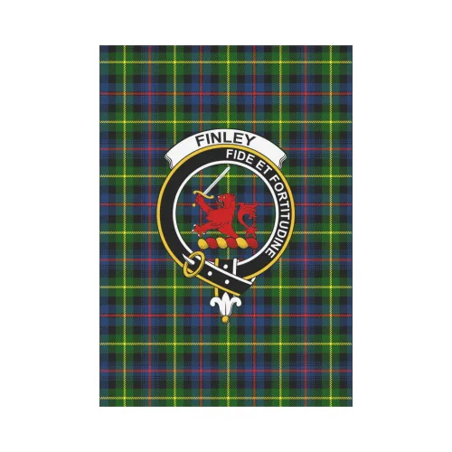 Finley Tartan Flag Clan Badge K7