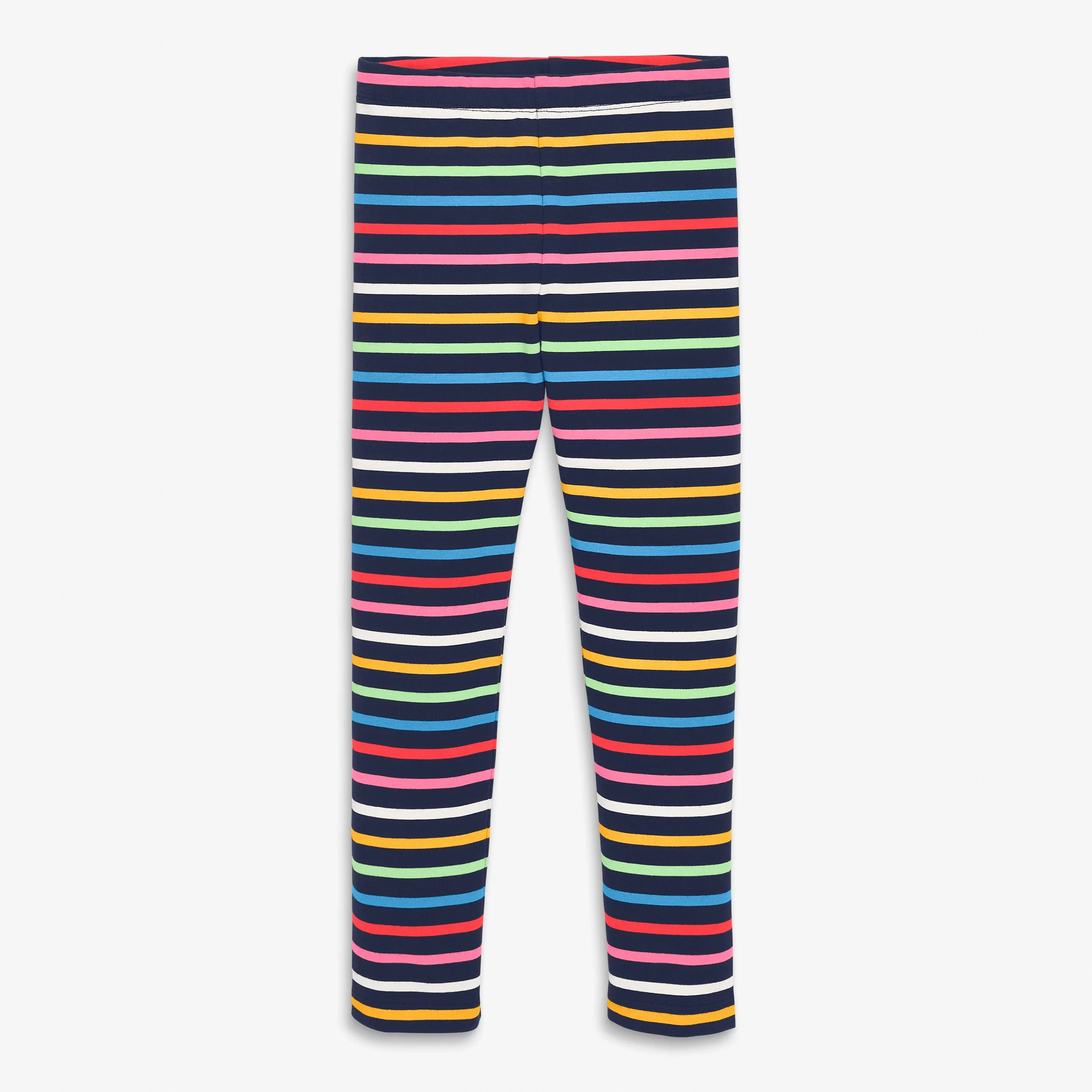 French terry cozy legging in rainbow stripe