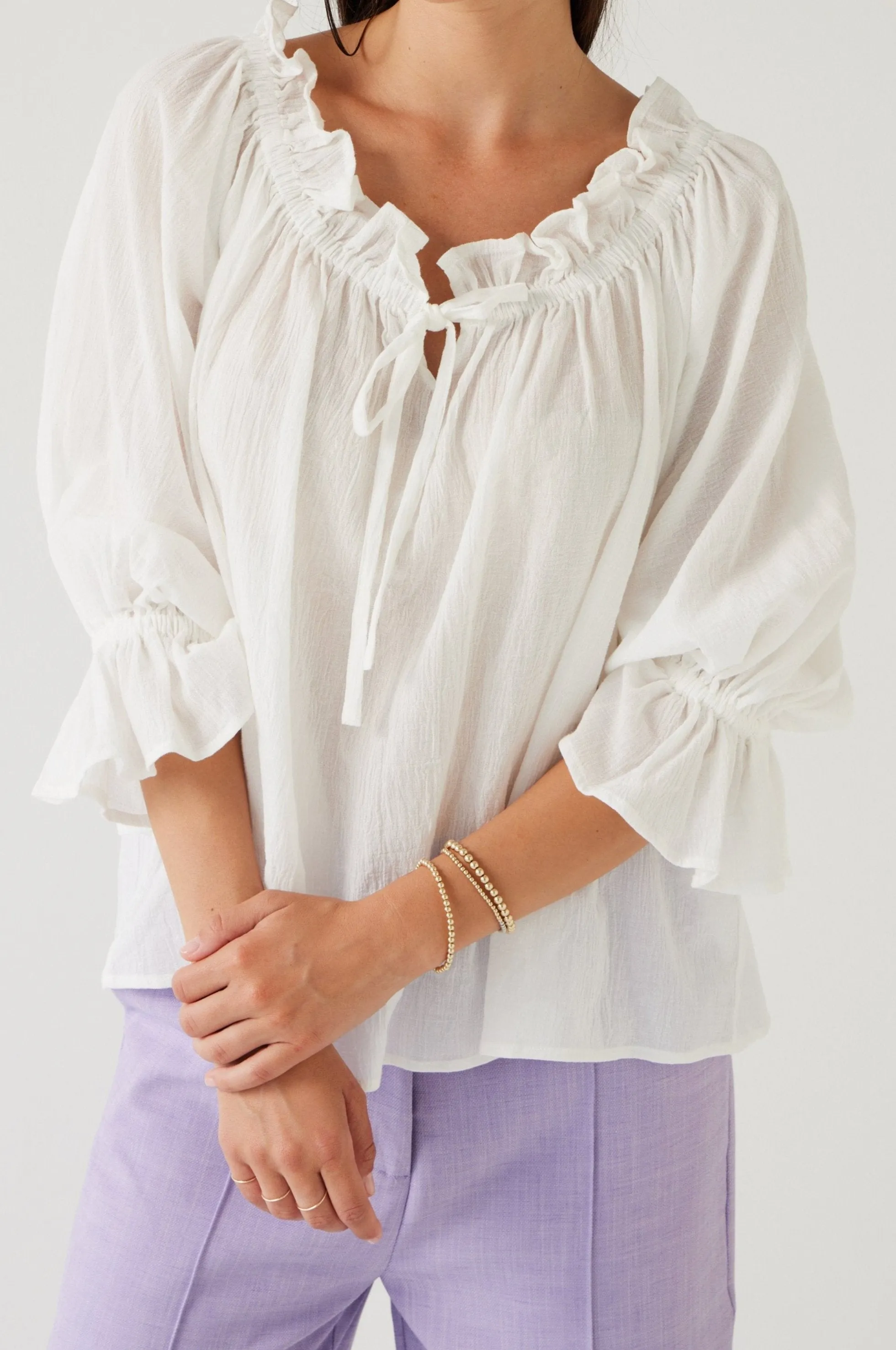 Frill Top | Porcelain