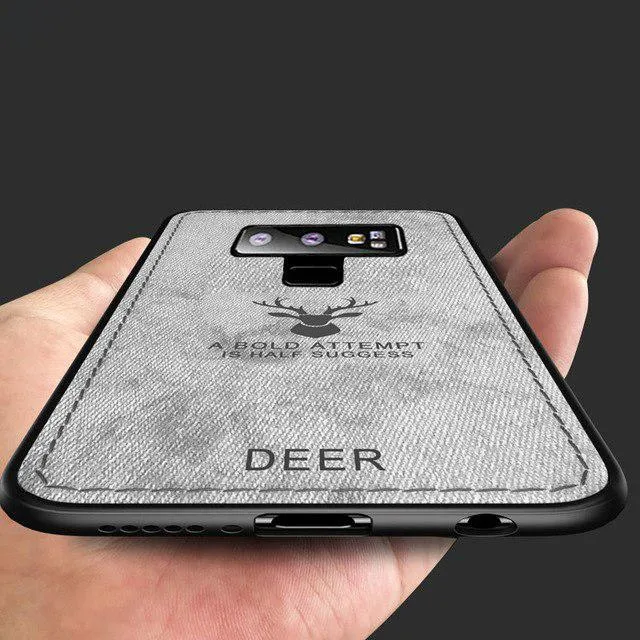 Galaxy Note 9 (3 in 1 Combo) Deer Case   Tempered Glass   Earphones