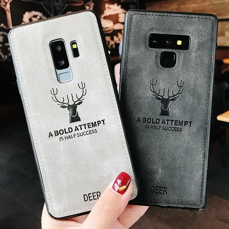 Galaxy Note 9 (3 in 1 Combo) Deer Case   Tempered Glass   Earphones