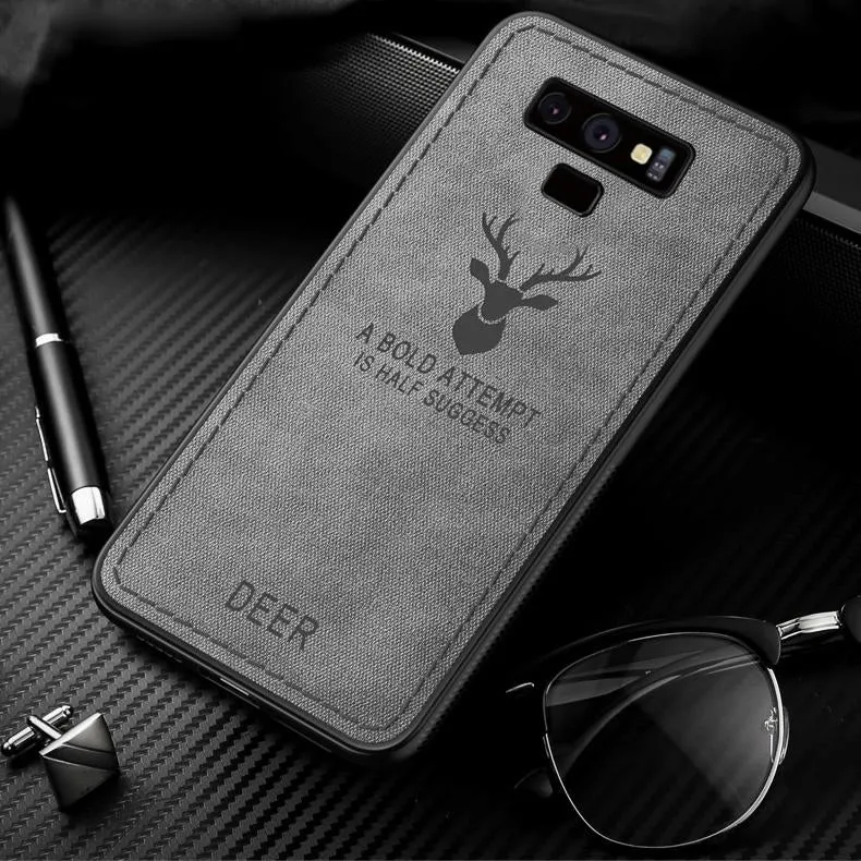 Galaxy Note 9 (3 in 1 Combo) Deer Case   Tempered Glass   Earphones