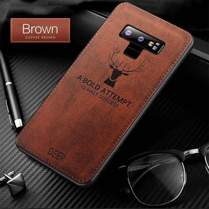 Galaxy Note 9 (3 in 1 Combo) Deer Case   Tempered Glass   Earphones