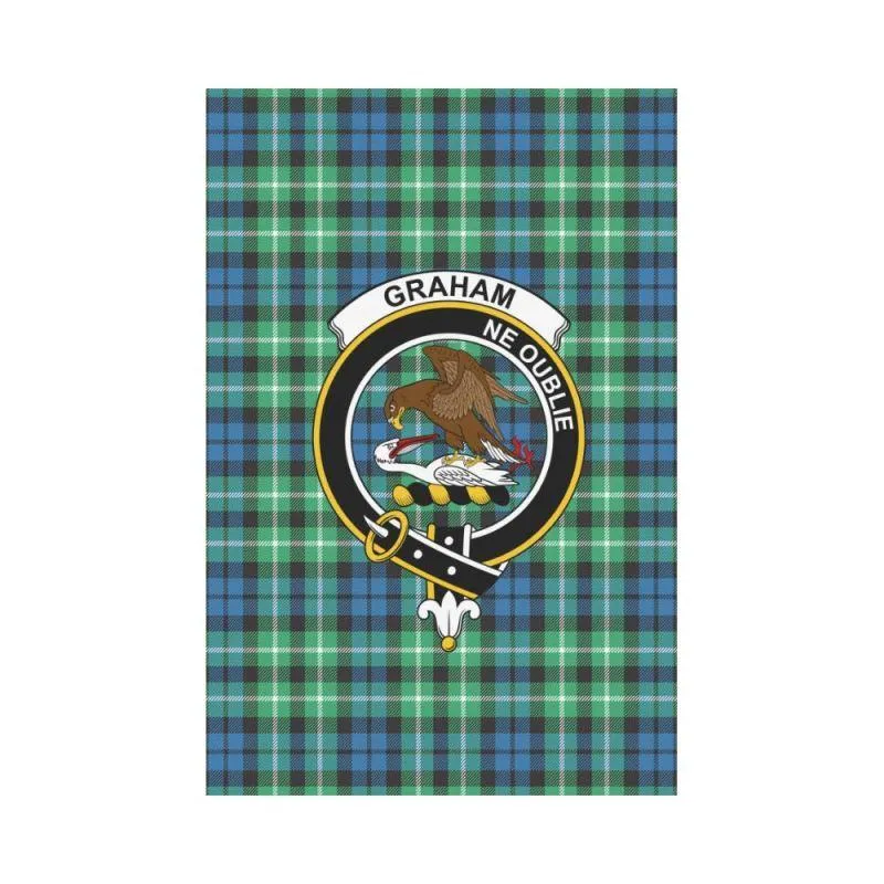 Graham Of Montrose Tartan Ancient Clan Badges Garden Flag K7