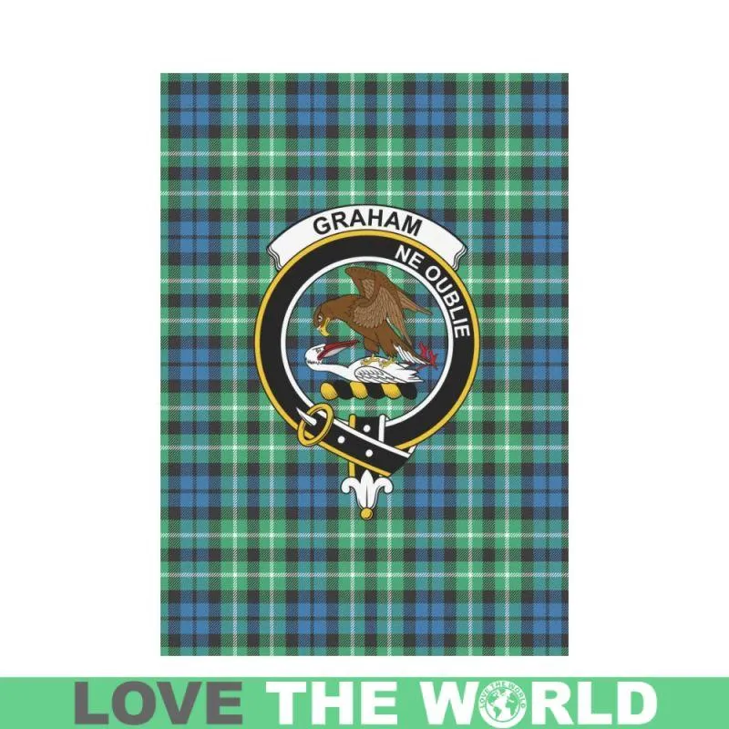 Graham Of Montrose Tartan Ancient Clan Badges Garden Flag K7