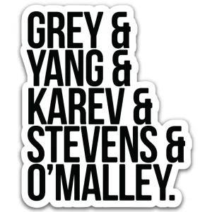 Grey's Anatomy Sticker