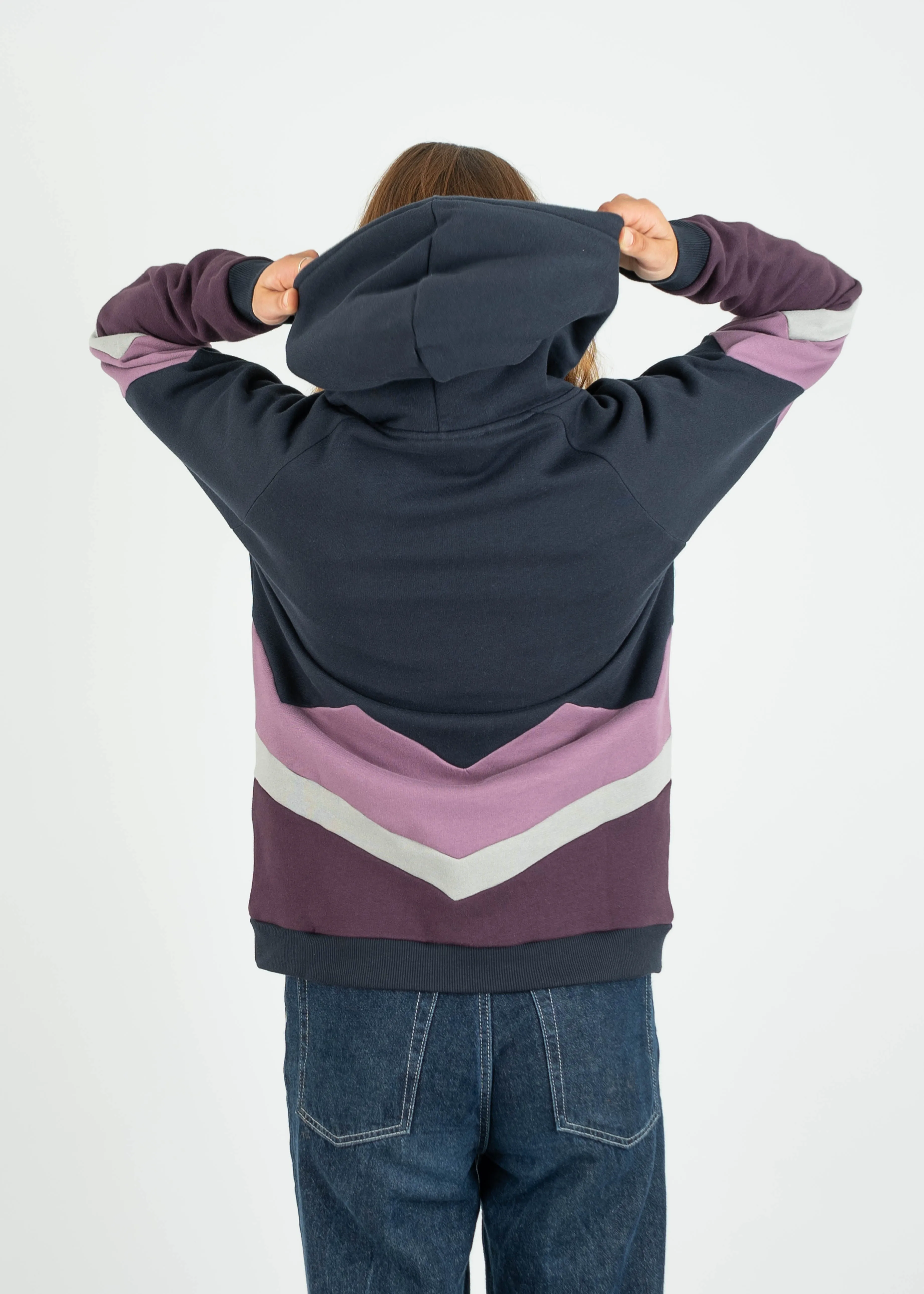 Hoodie BEEVERN Navy/Grapeade