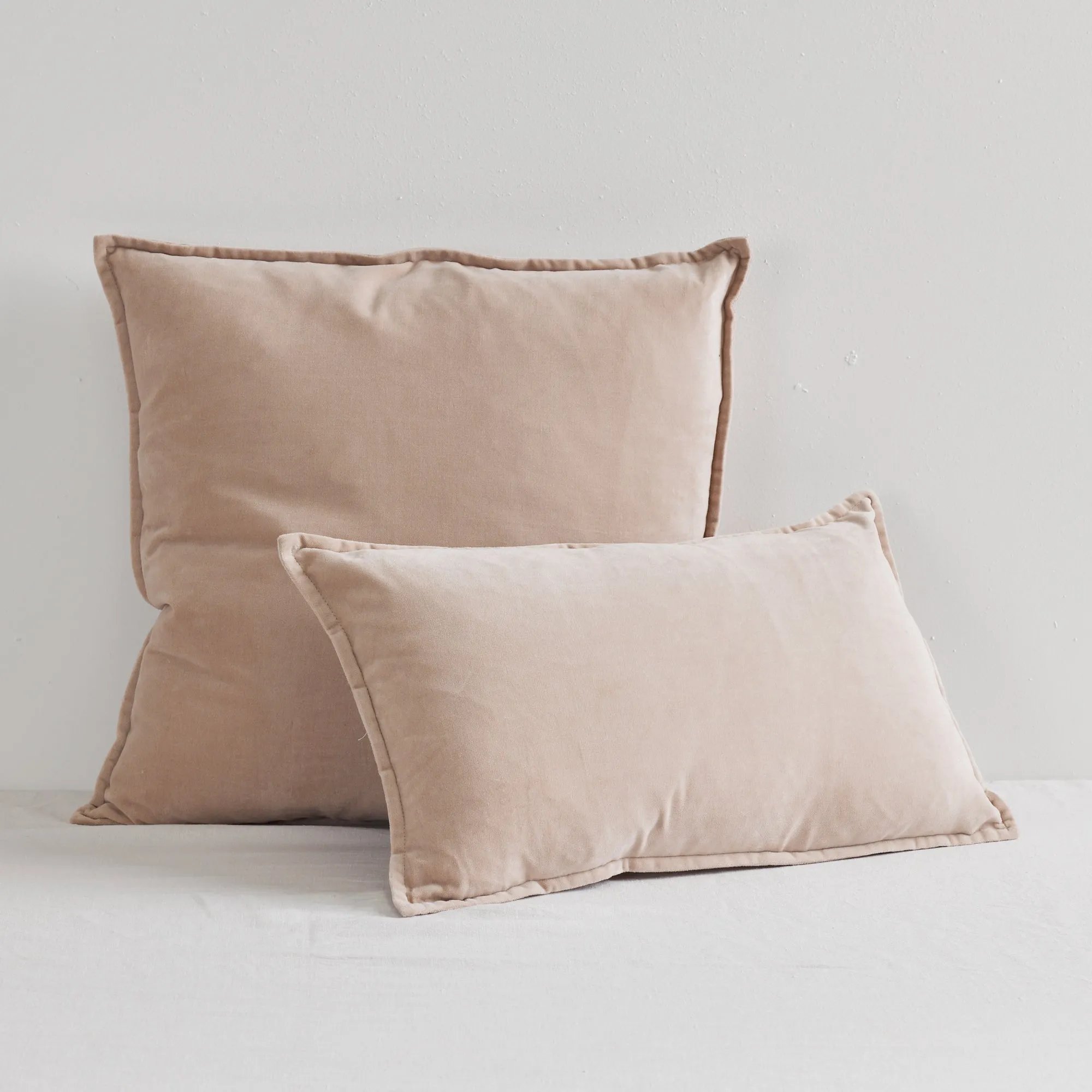 Hudson V2 Velvet Cushion - Bone - 30X50