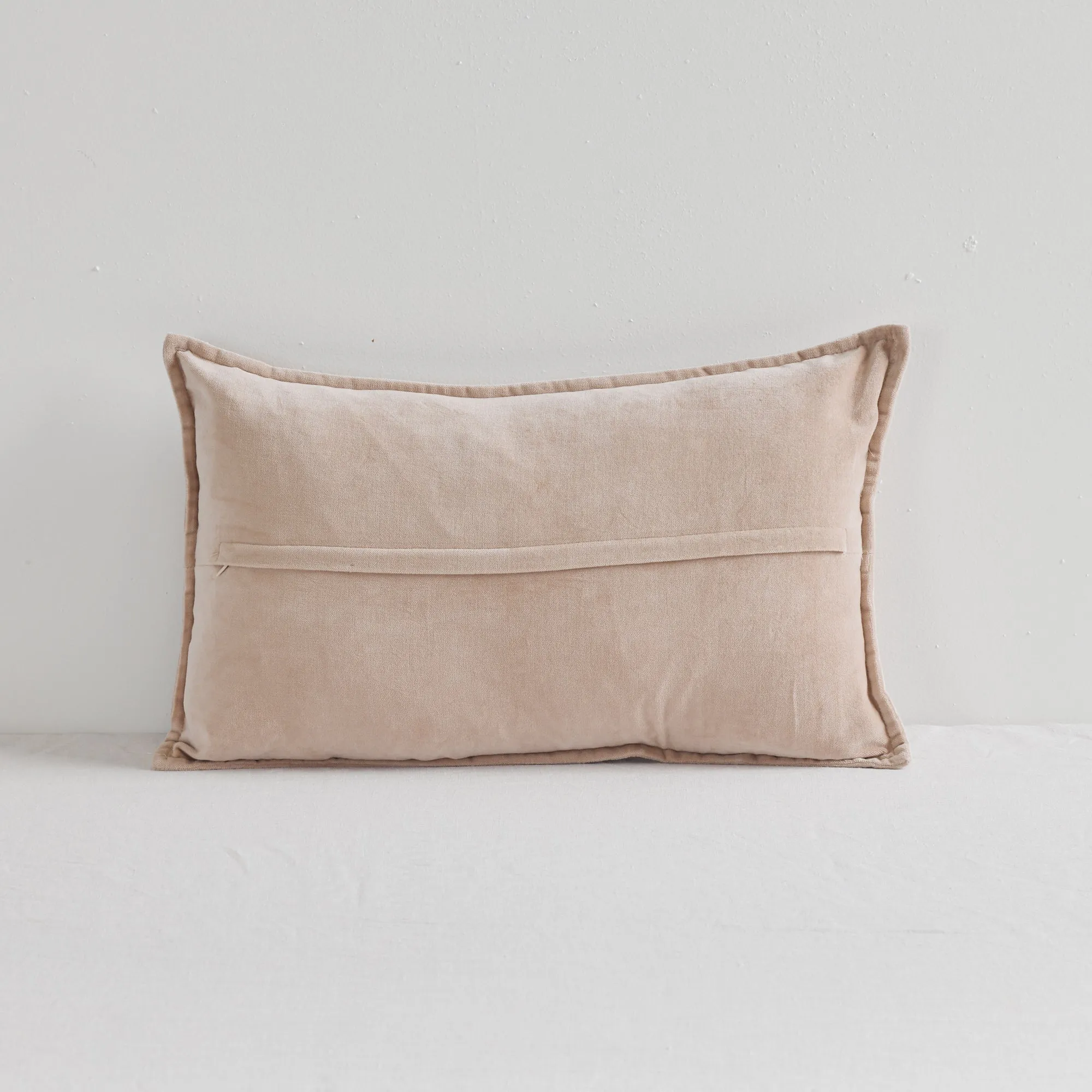 Hudson V2 Velvet Cushion - Bone - 30X50