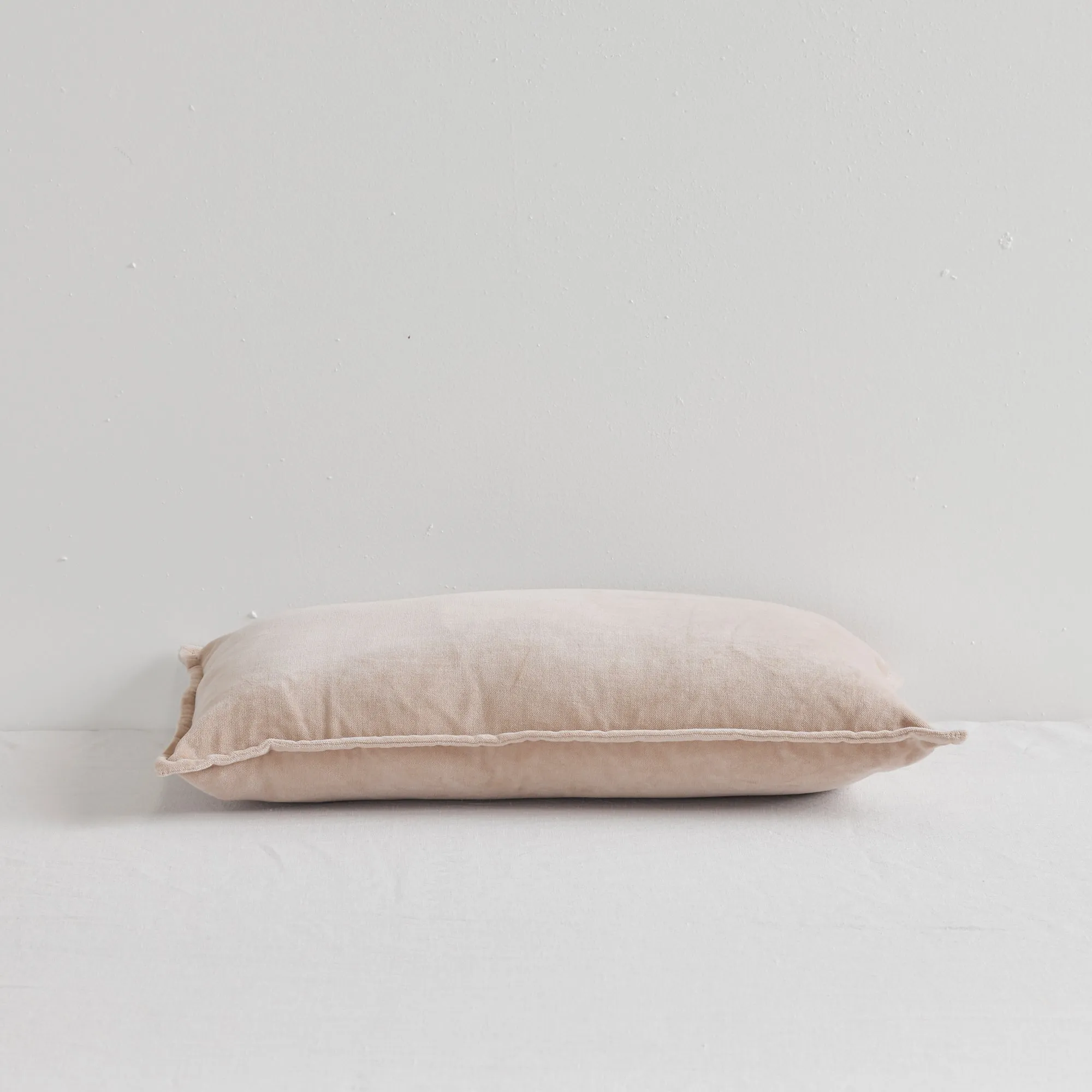 Hudson V2 Velvet Cushion - Bone - 30X50