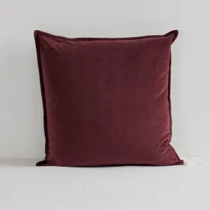 Hudson V2 Velvet Cushion - Port - 50X50