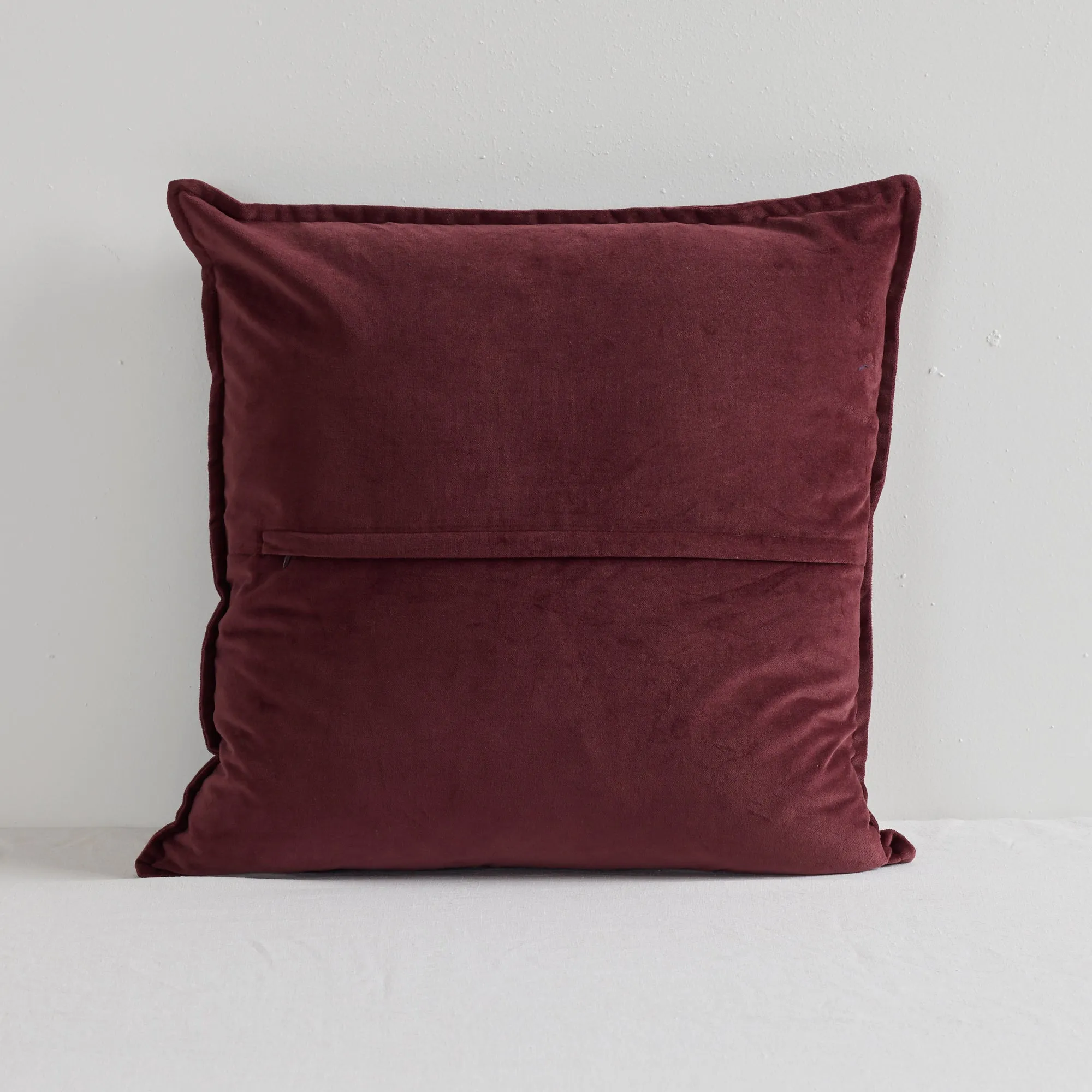 Hudson V2 Velvet Cushion - Port - 50X50