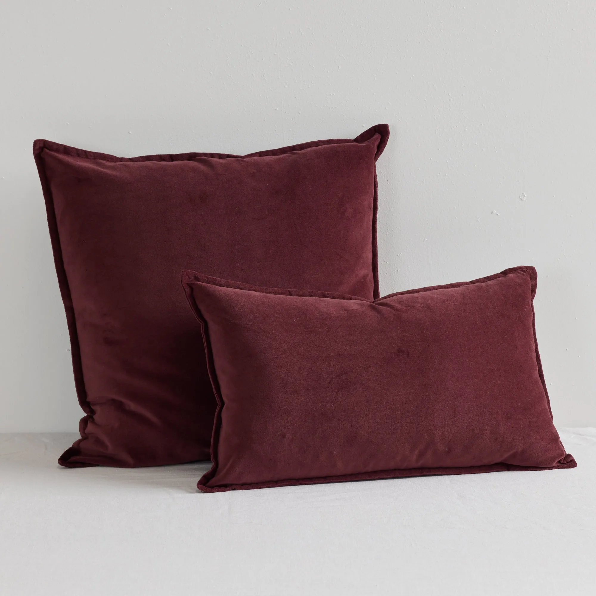 Hudson V2 Velvet Cushion - Port - 50X50