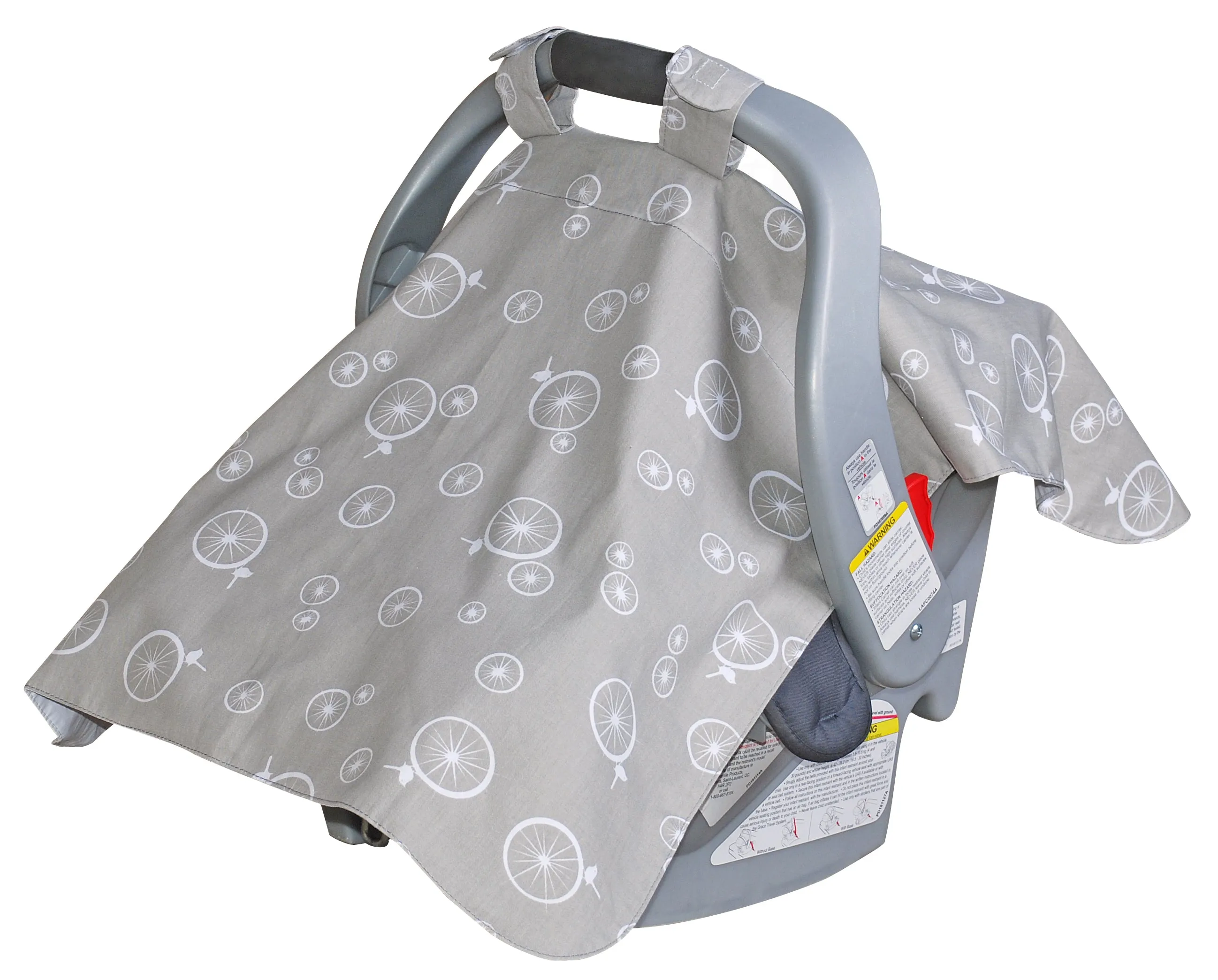 Infant Car Seat Veil - Wheelie Birds