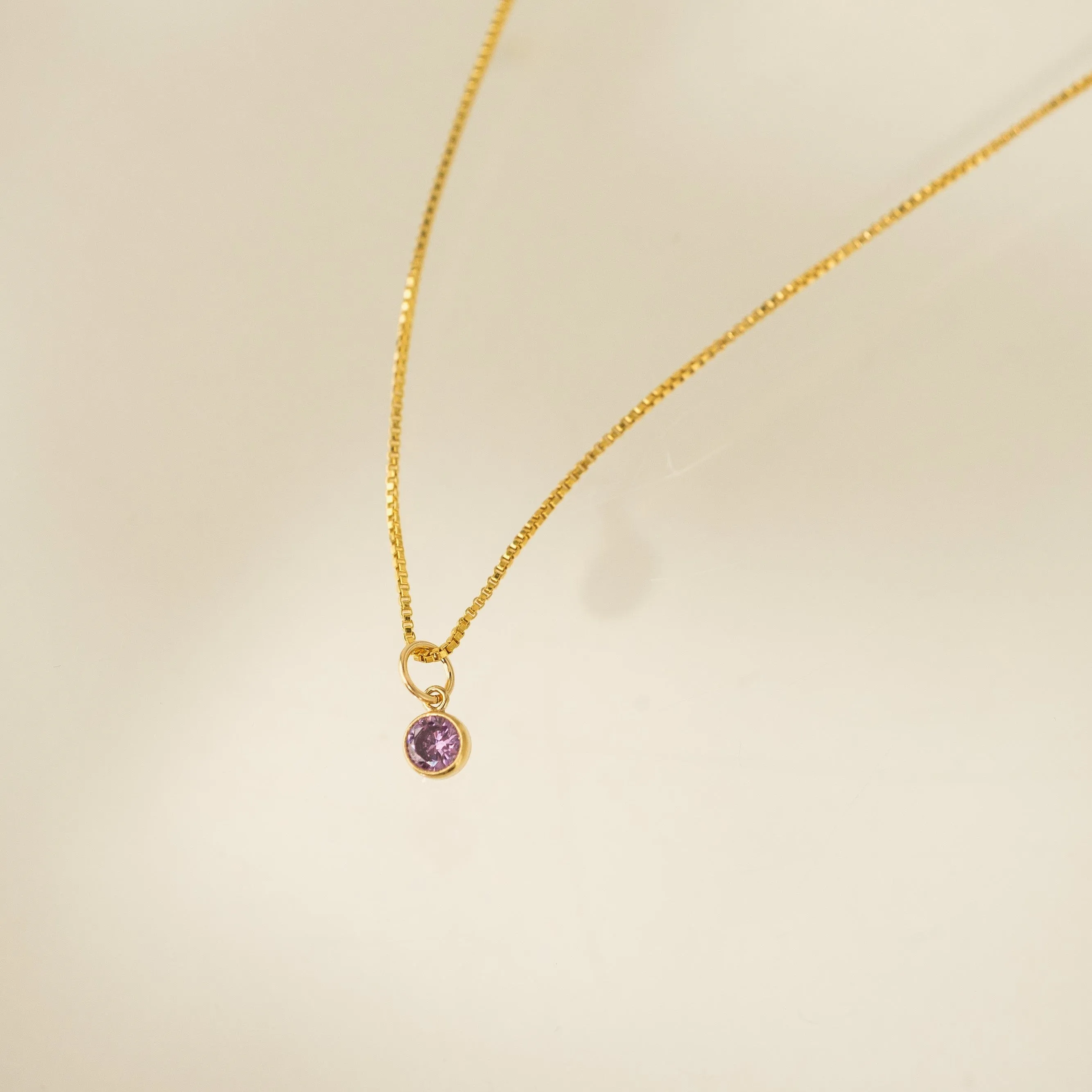 June Birthstone Gold-Filled Necklace