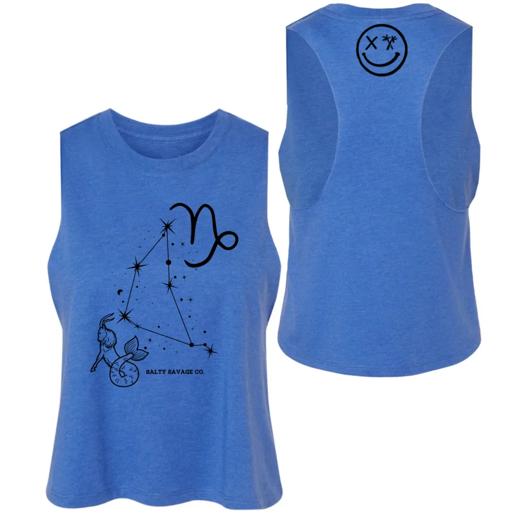 Ladies "Capricorn" Flowy Crop Tank | Zodiac Collection