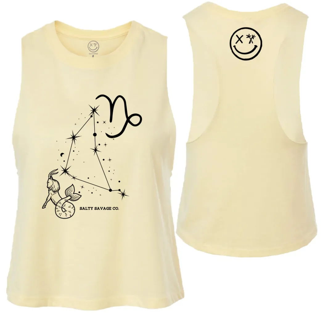 Ladies "Capricorn" Flowy Crop Tank | Zodiac Collection