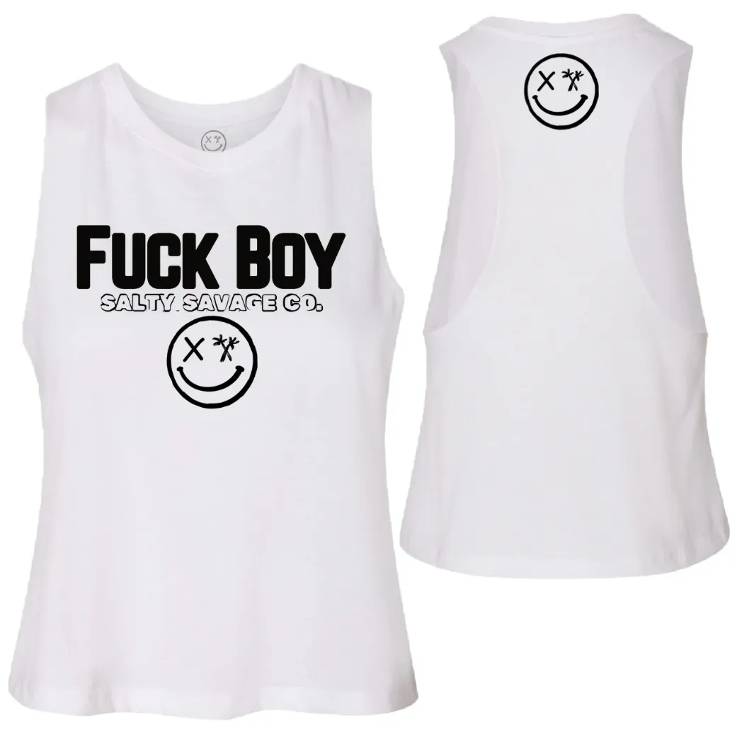 Ladies "FUCK BOY" Flowy Crop Tank